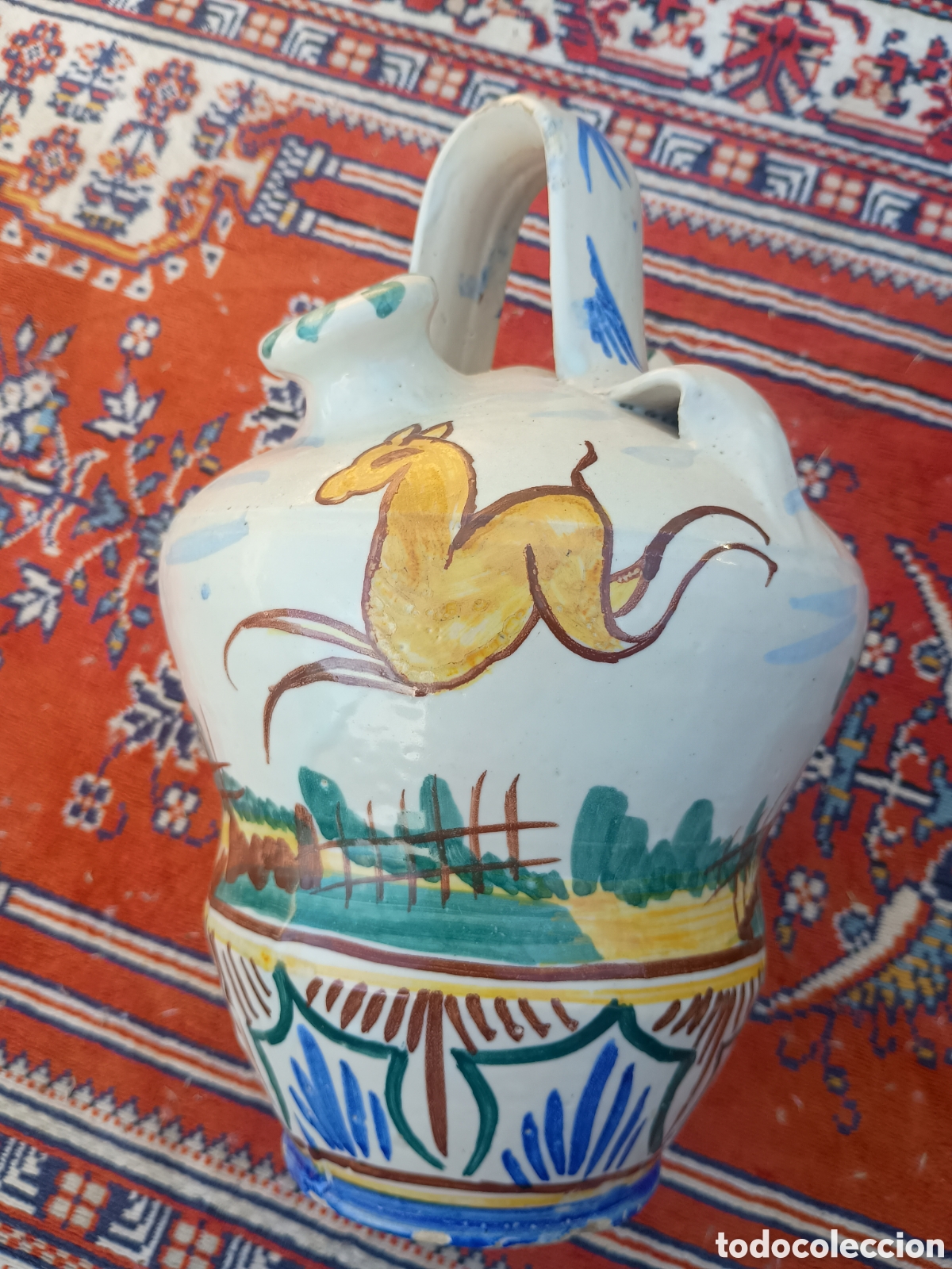 Antig&uuml;edades: Botijo cer&aacute;mica estilo Manises