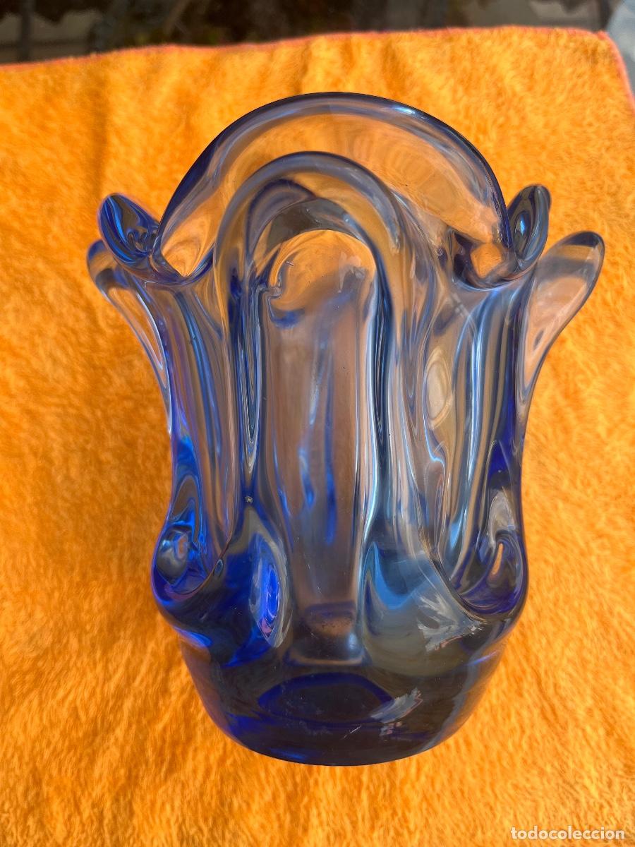 Antig&uuml;edades: Jarr&oacute;n florero Murano azul - Foto 4