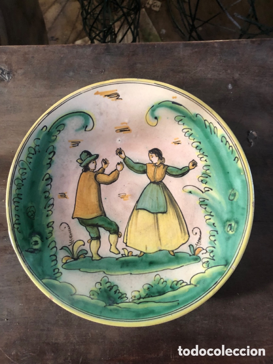 Antiquit&eacute;s: plato de ceramica del Puente del Arzobispo