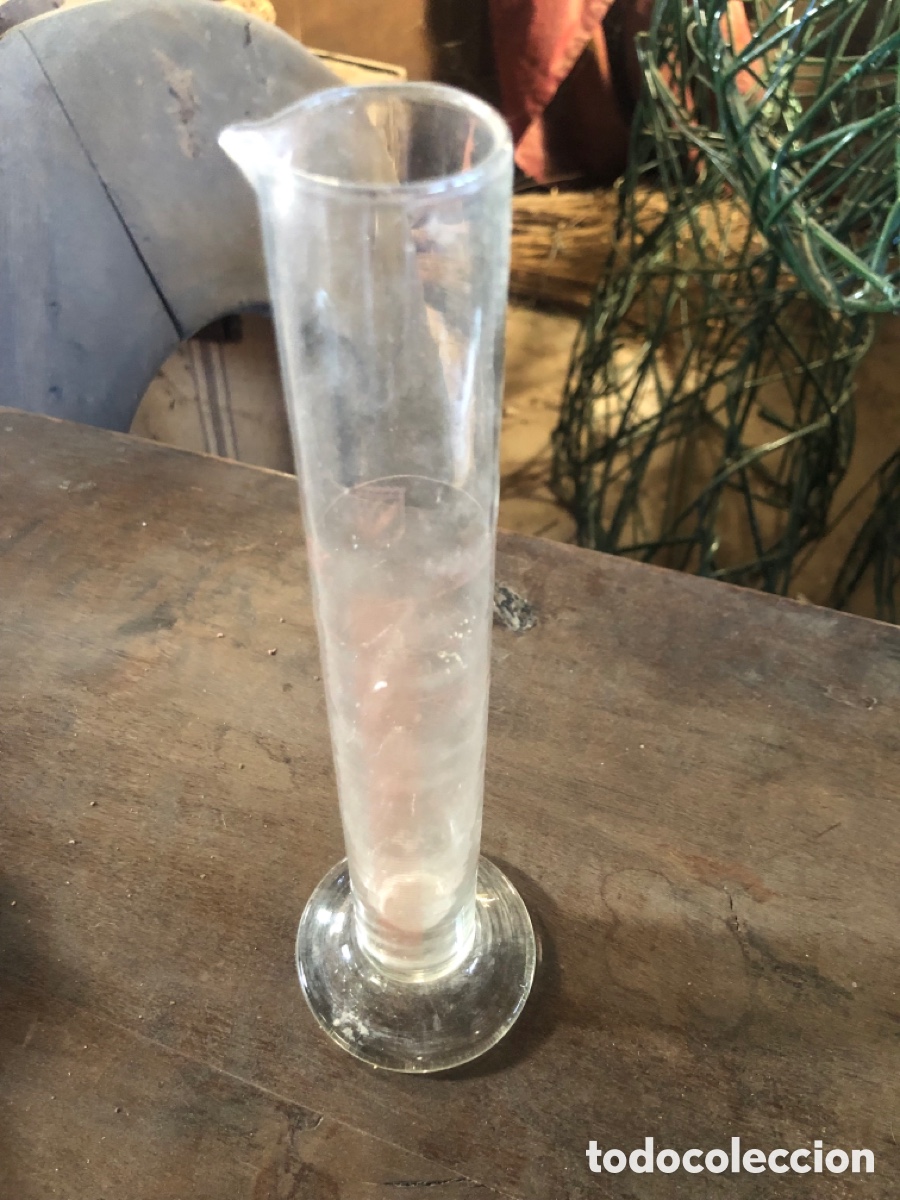 Antig&uuml;edades: Probeta graduada cristal
