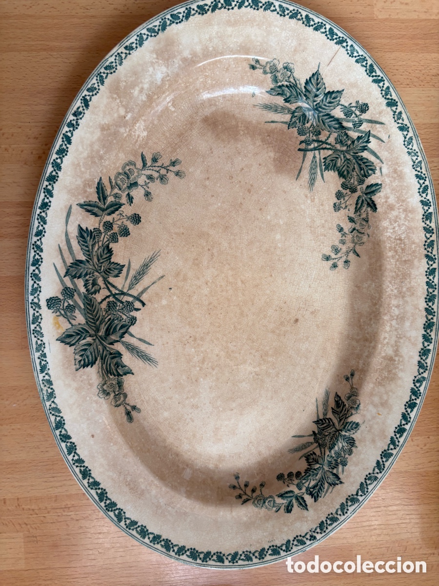 Antiquit&auml;ten: 2 Bandejas antiguas cer&aacute;micas