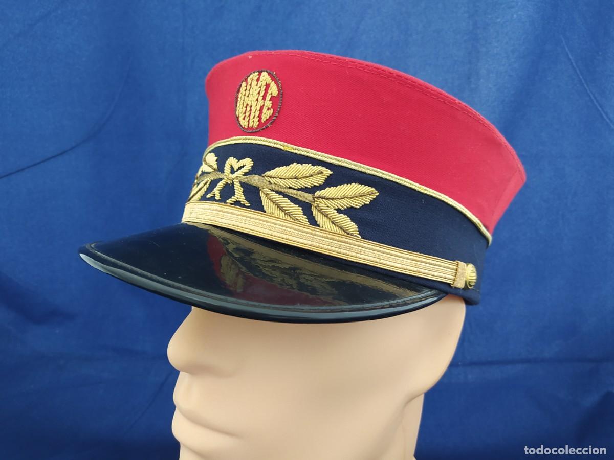 Antig&uuml;edades: KEPI O GORRA DE JEFE ESTACION DE RENFE (80'S) QUEPI FACTOR CIRCULACION FERROVIARIO TREN ADIF FEVE