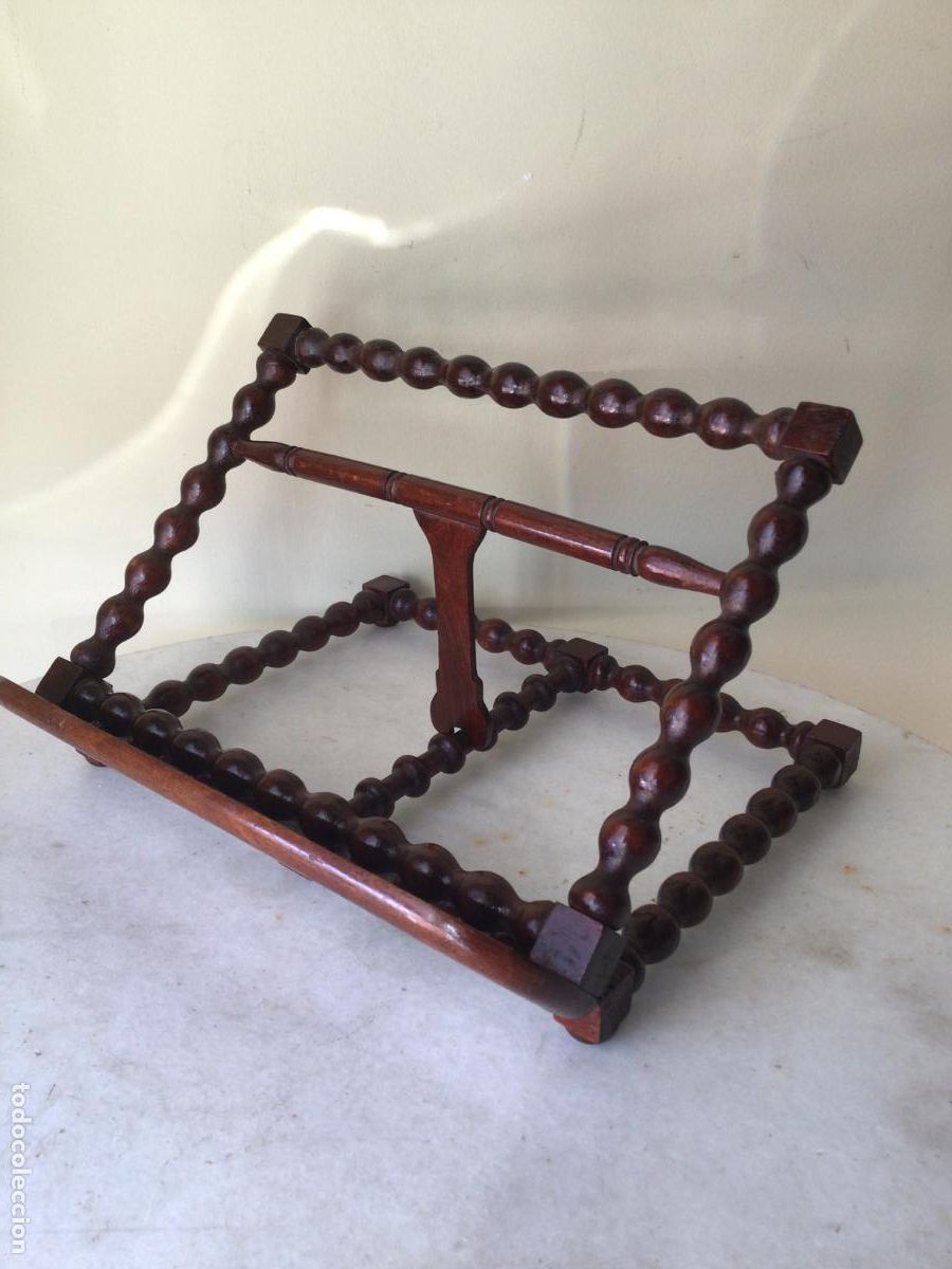 Antig&uuml;edades: ANTIGUO ATRIL ISABELINO , DE BIBLIOTECA -EN MADERA