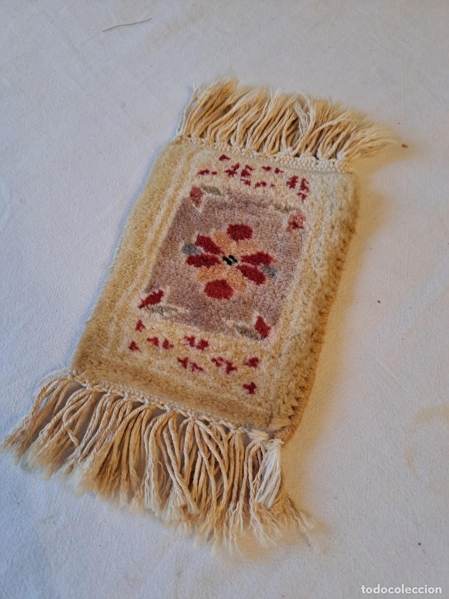 Antig&uuml;edades: Antigua alfombra persa hecha a mano, lana 100% , miniatura