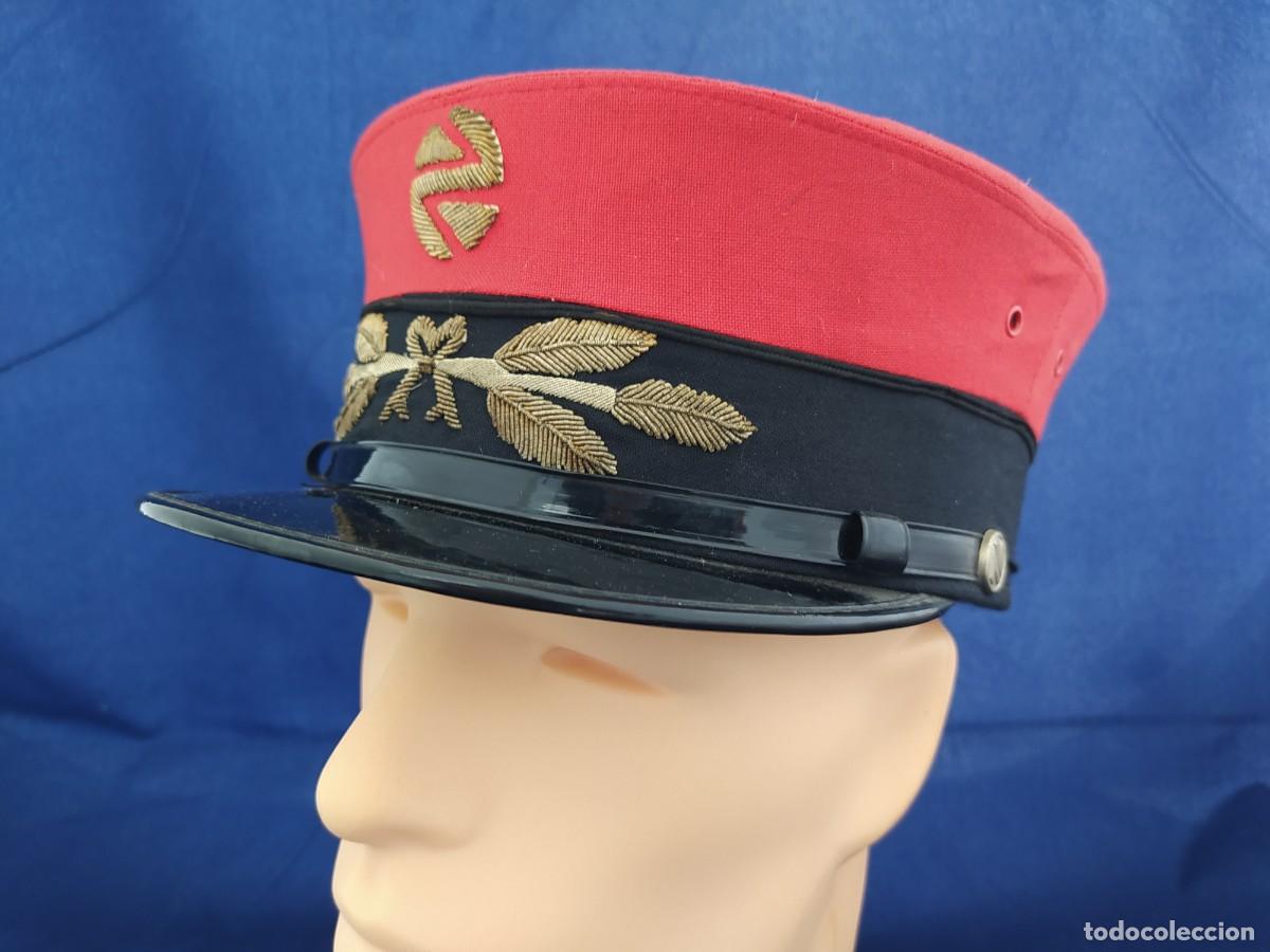 Antig&uuml;edades: KEPI O GORRA DE FACTOR DE CIRCULACI&Oacute;N RENFE (A&Ntilde;OS 80'S) QUEPI JEFE ESTACION FERROVIARIO