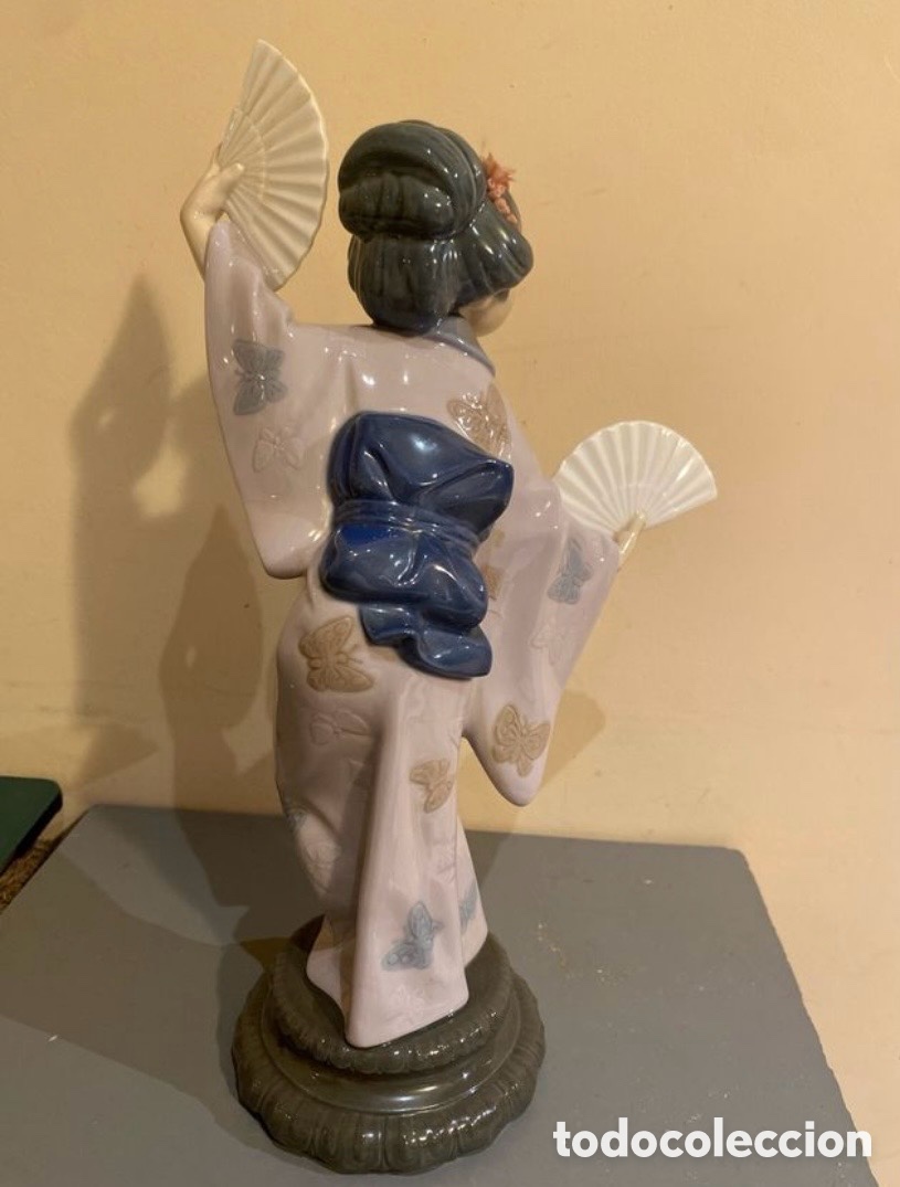 Antig&uuml;edades: Figura geisha lladro - Foto 2