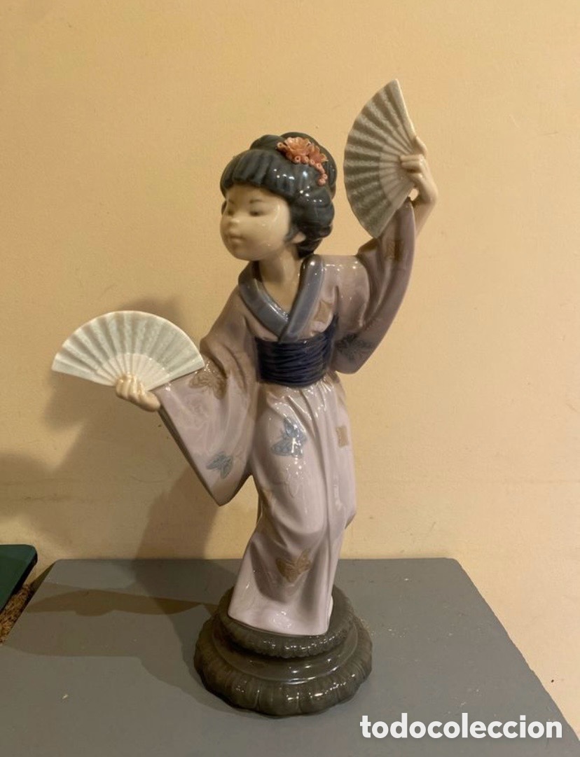 Antig&uuml;edades: Figura geisha lladro - Foto 3