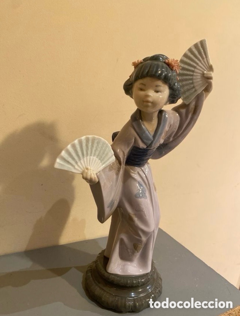 Antig&uuml;edades: Figura geisha lladro