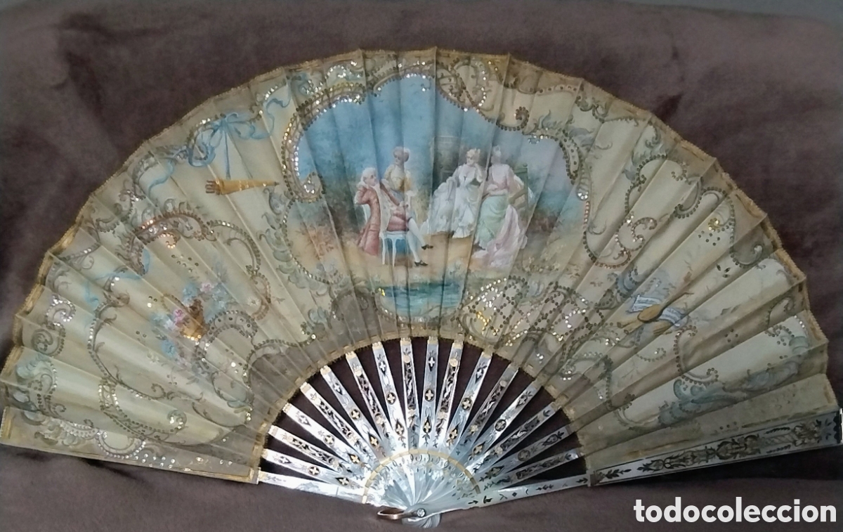 Antig&uuml;edades: Abanico nacar Marcel Porchet