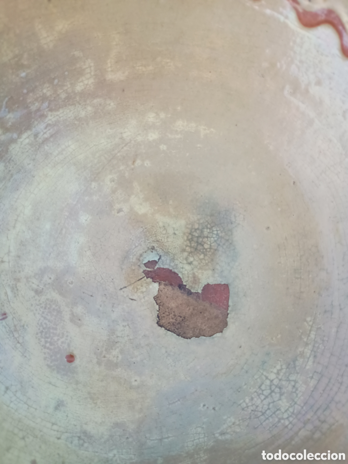 Antig&uuml;edades: Plato de barro cer&aacute;mica popular - Foto 2