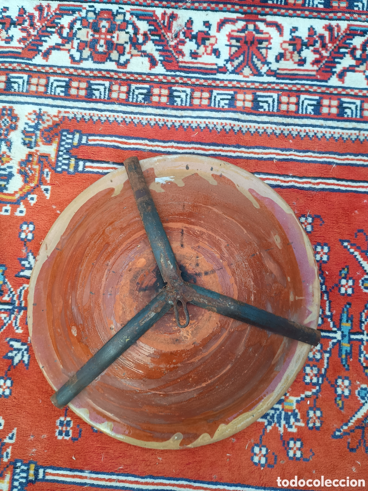 Antig&uuml;edades: Plato de barro cer&aacute;mica popular - Foto 6