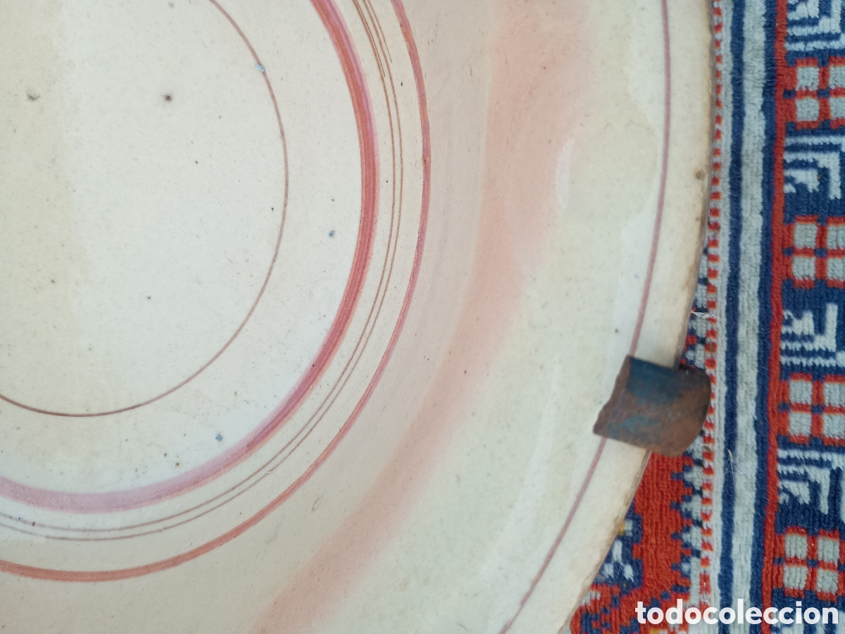 Antig&uuml;edades: Lebrillo plato cer&aacute;mica popular - Foto 3
