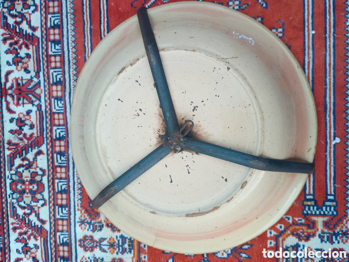Antig&uuml;edades: Lebrillo plato cer&aacute;mica popular - Foto 4