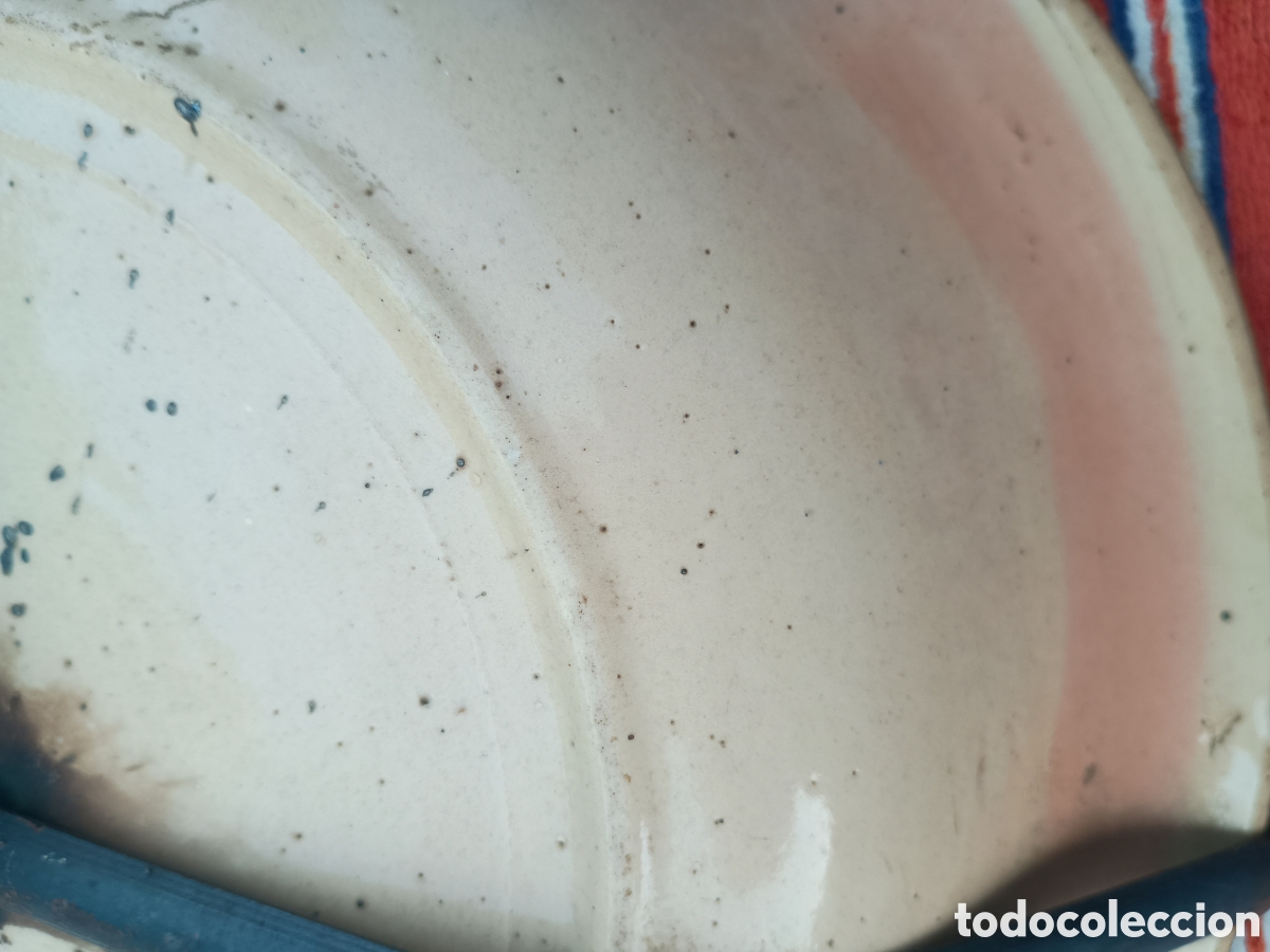 Antig&uuml;edades: Lebrillo plato cer&aacute;mica popular - Foto 8