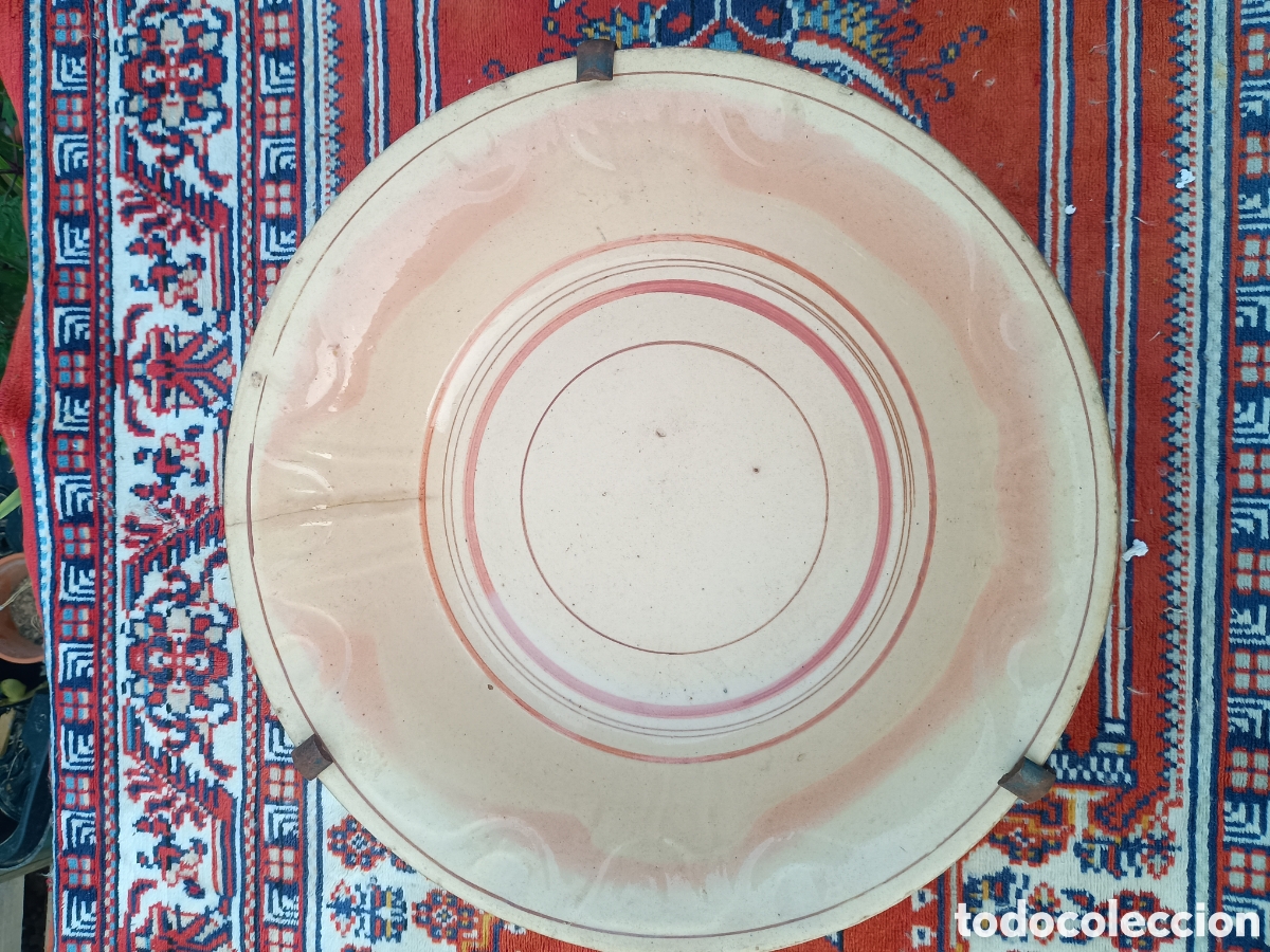 Antig&uuml;edades: Lebrillo plato cer&aacute;mica popular - Foto 10
