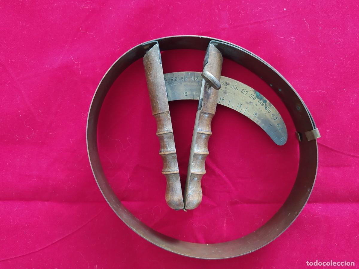 Antig&uuml;edades: MEDIDOR SOMBREROS (30'S) CONFORMADOR HORMA FORMILLON HERRAMIENTAS SOMBRERERIA