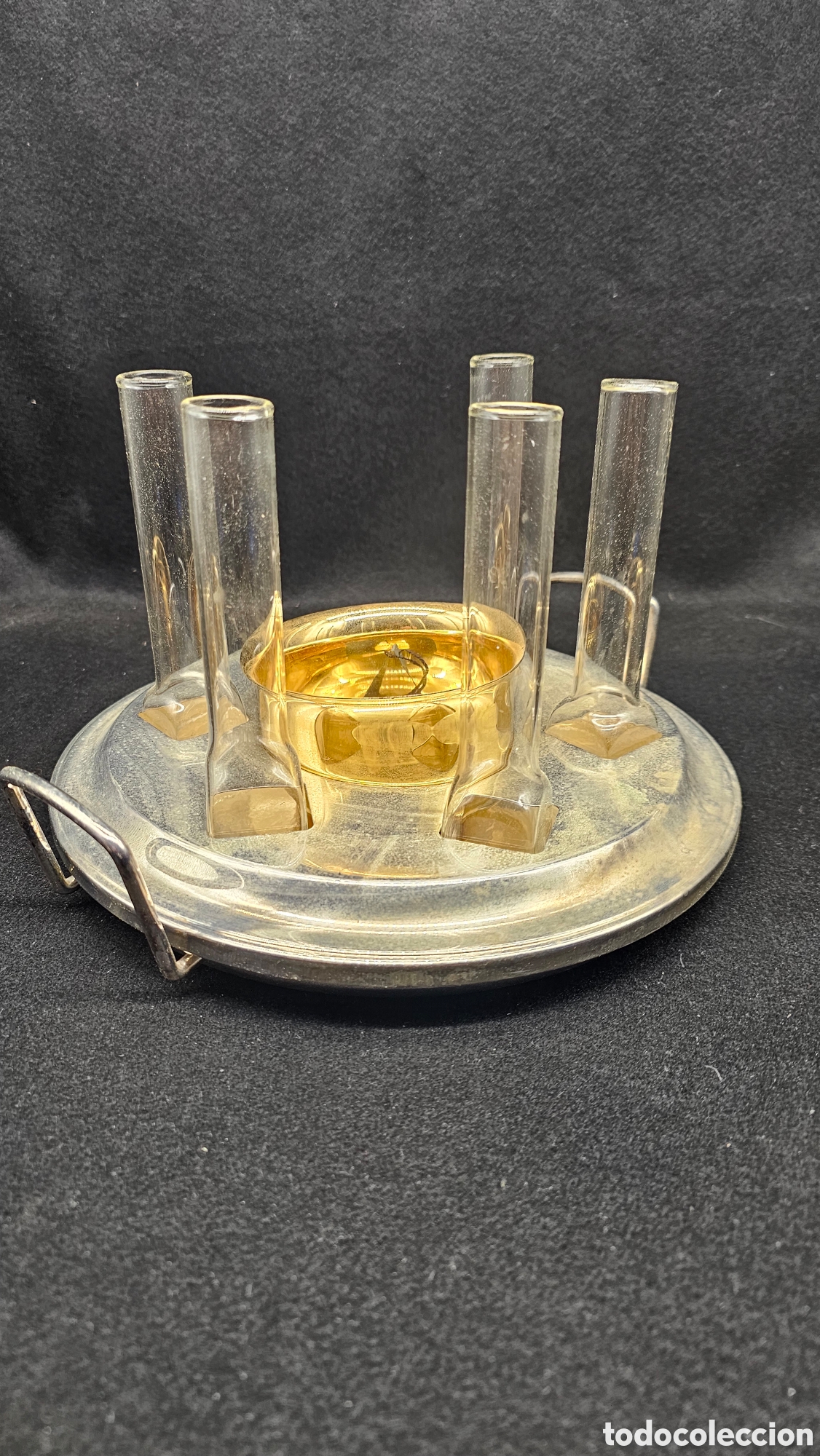 Antig&uuml;edades: Servicio para caviar con vasos ara vodka