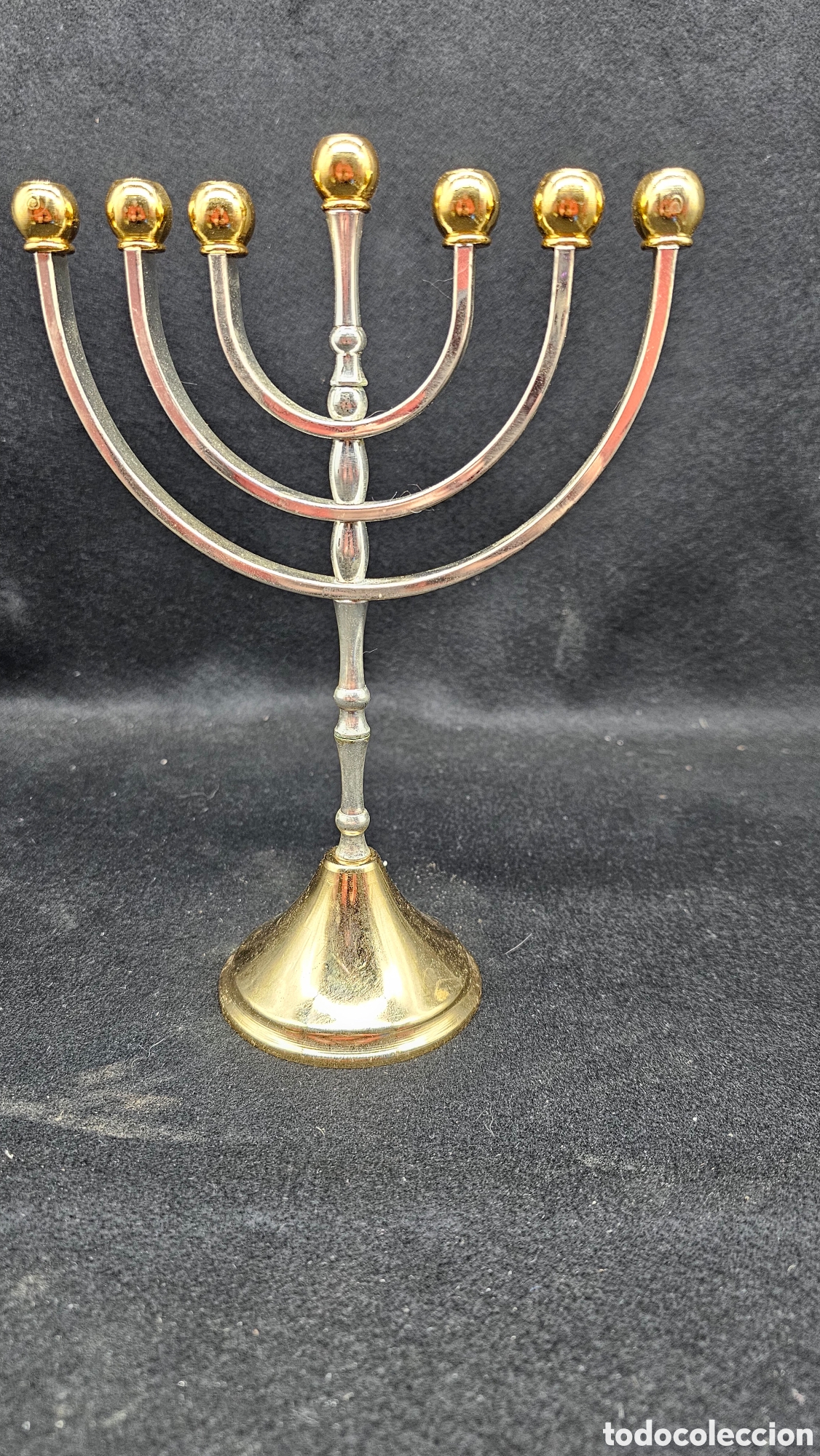 Antig&uuml;edades: Candelabro jud&iacute;o Menorah de 7 brazos