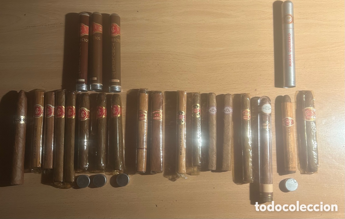 Antig&uuml;edades: Lote de 18 puros variados de HABANA CUBA