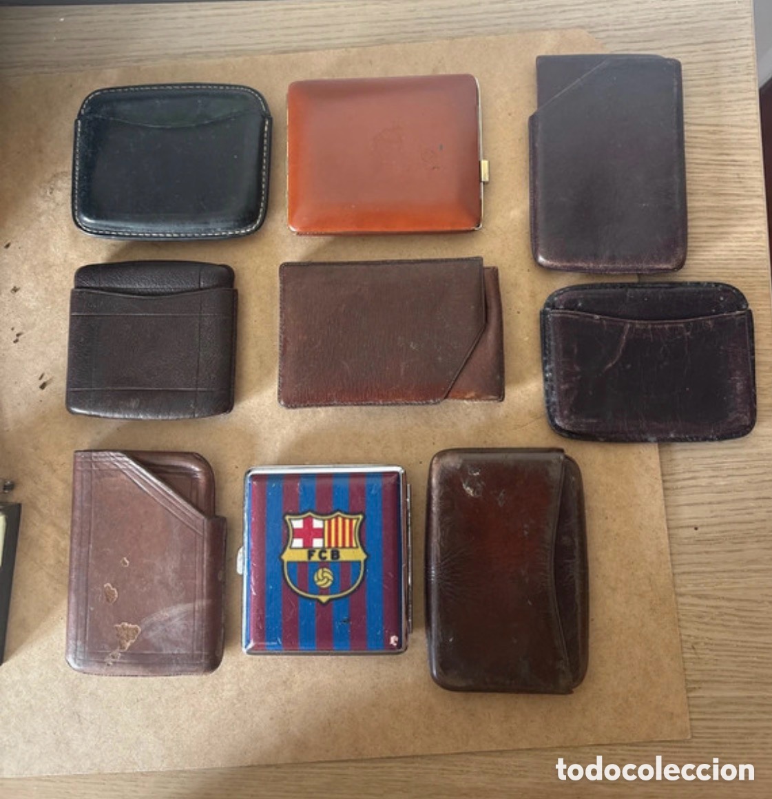 Antig&uuml;edades: Lote de pitilleras y pureras, para tarjetas, puros, etc (A17)