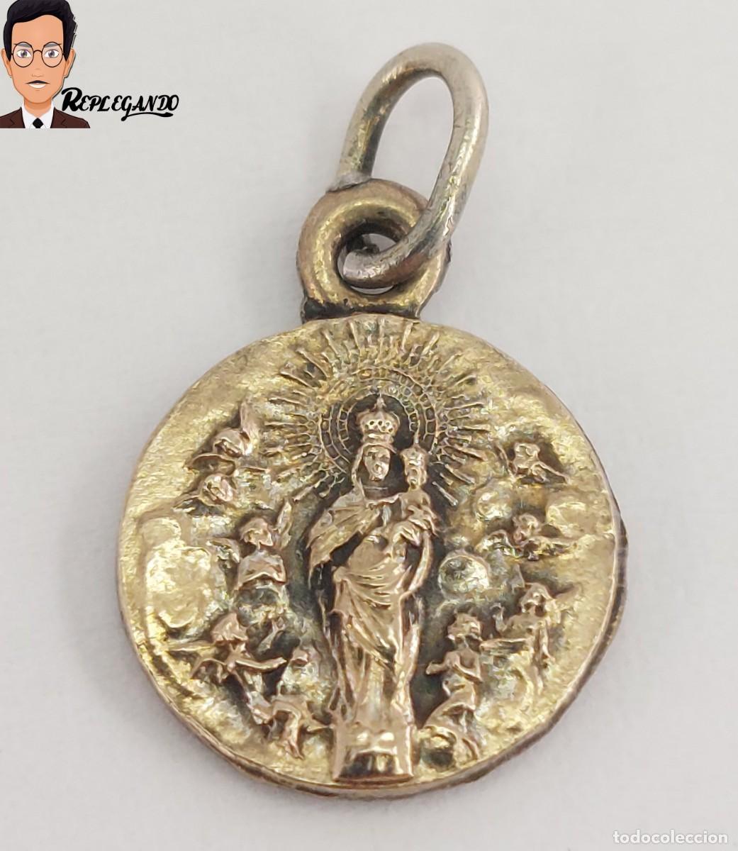 Antig&uuml;edades: ANTIGUA MEDALLA RELIGIOSA VIRGEN NUESTRA SE&Ntilde;ORA DEL PILAR ZARAGOZA SANTUARIO BAS&Iacute;LICA (A&Ntilde;OS 50/60)