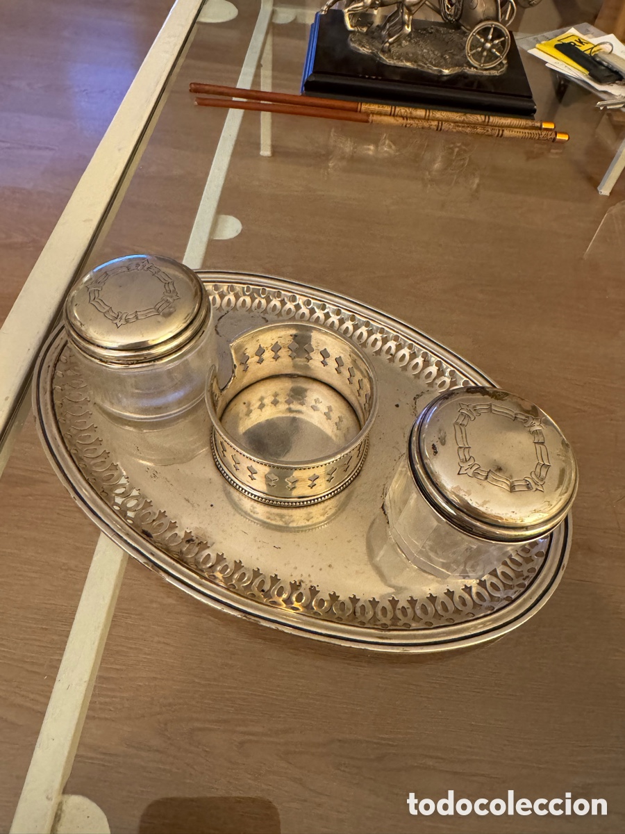 Antig&uuml;edades: Bandeja inglesa tintero