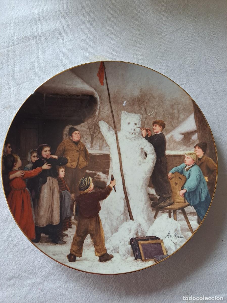 Antig&uuml;edades: Plato decorativo de porcelana Langenthal, Der Schneebar.