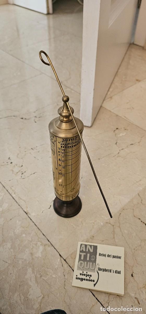 Antig&uuml;edades: Reloj de pastor brlnce y madera