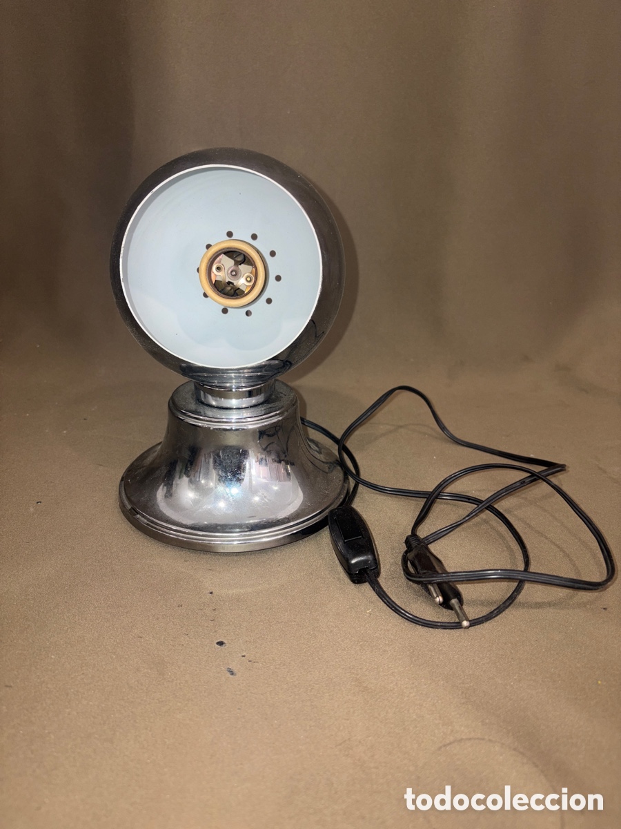 Antig&uuml;edades: Antigua l&aacute;mpara vintage space age eyeball a&ntilde;os 60/70*ver fotos*