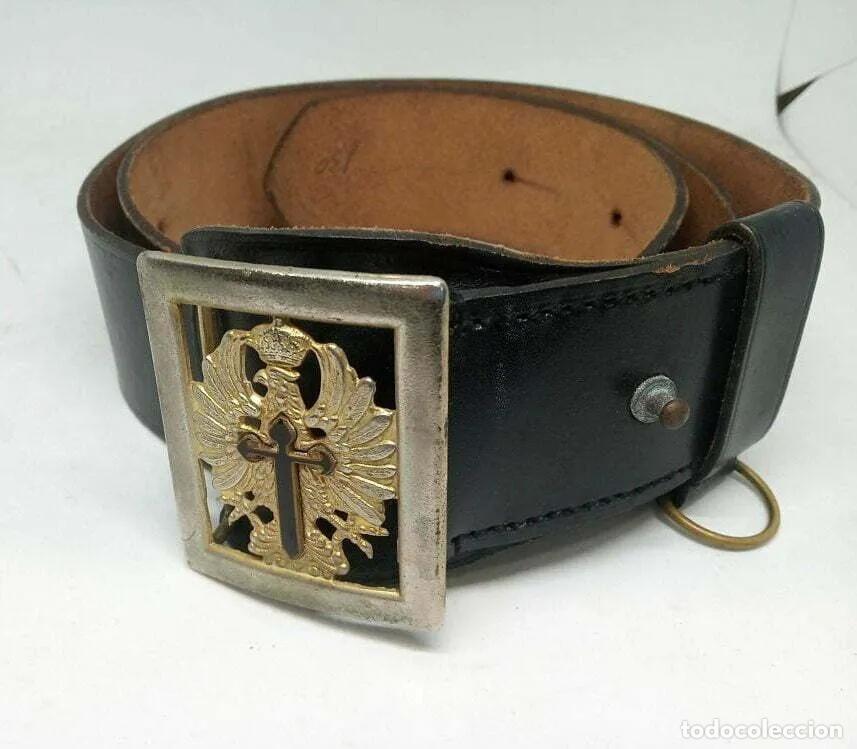 Antig&uuml;edades: Cintur&oacute;n con escudo Ej&eacute;rcito de Tierra Guardia Civil