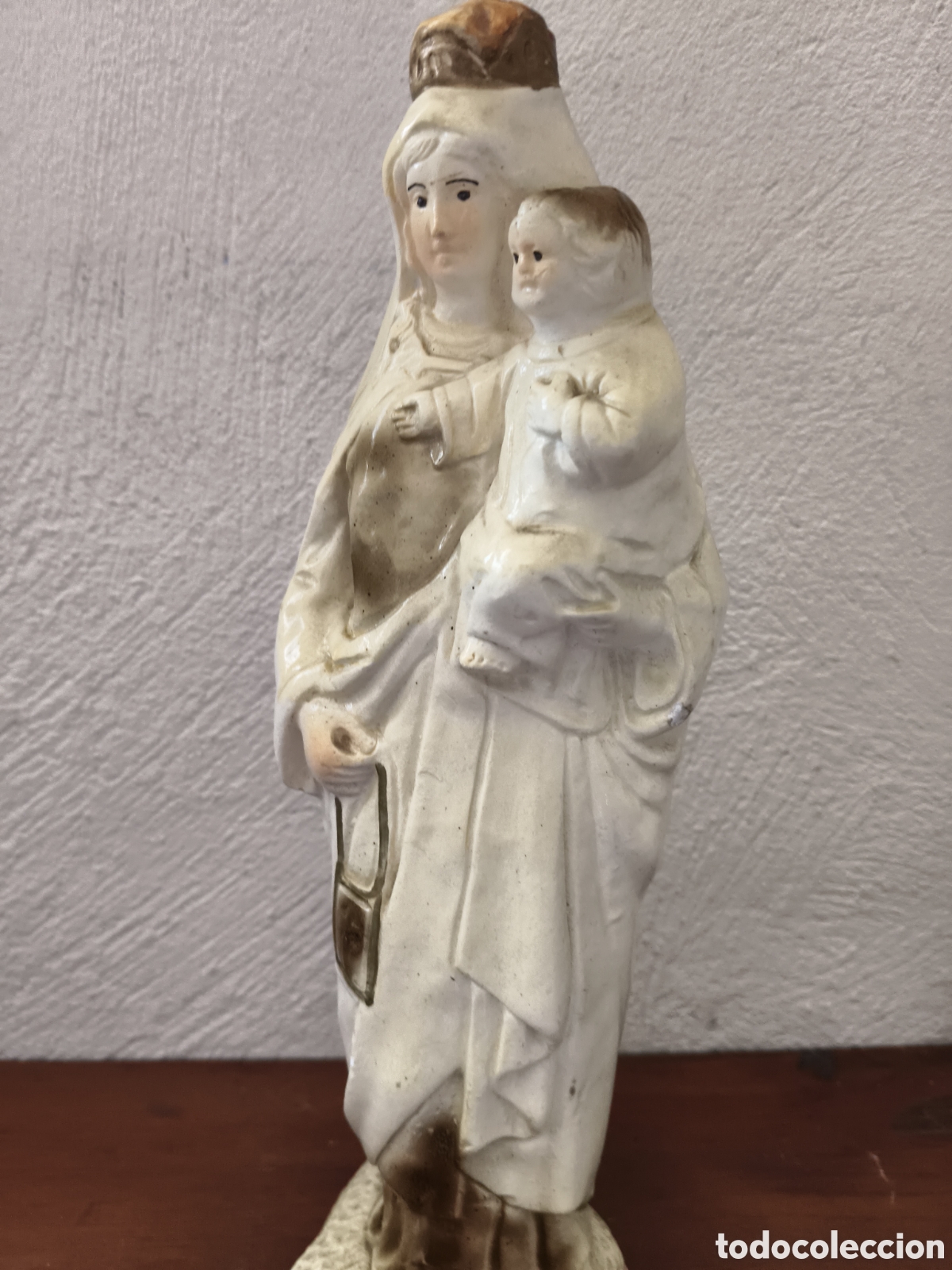 Antig&uuml;edades: Antigua Virgen Del Carmen - Foto 5