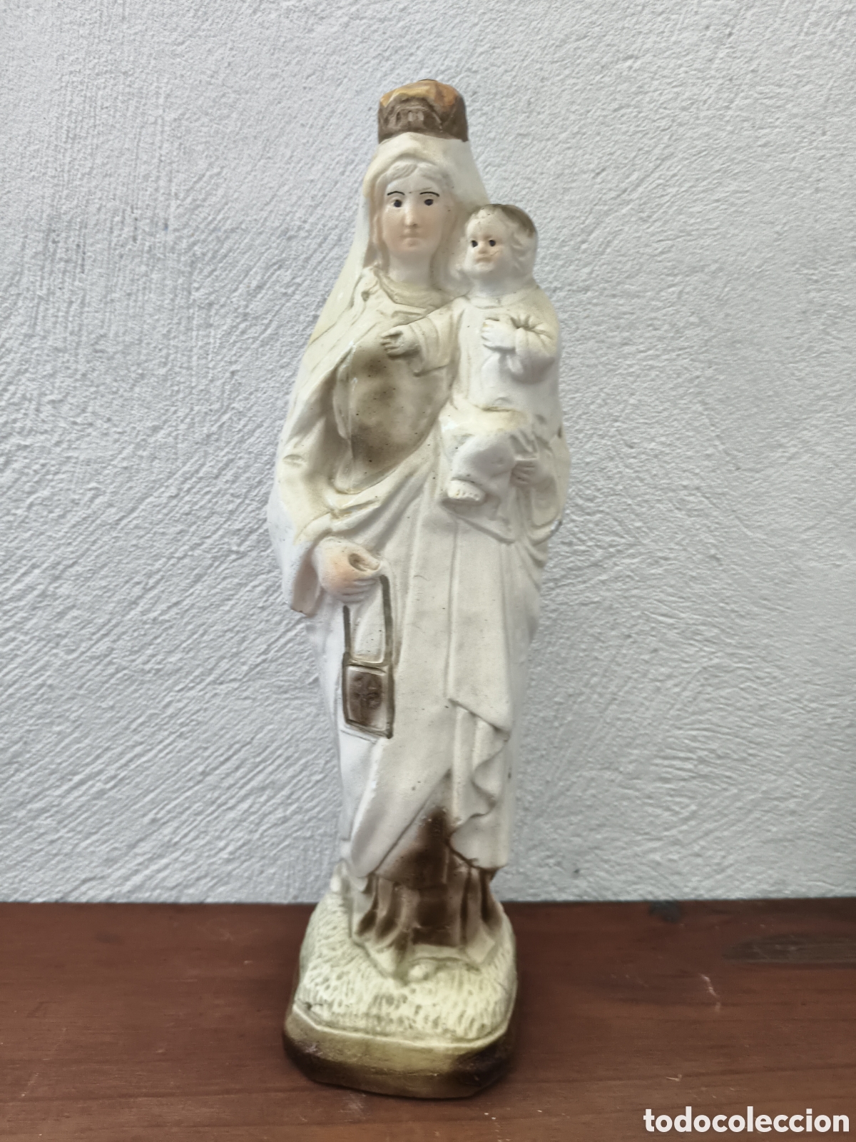 Antig&uuml;edades: Antigua Virgen Del Carmen - Foto 1
