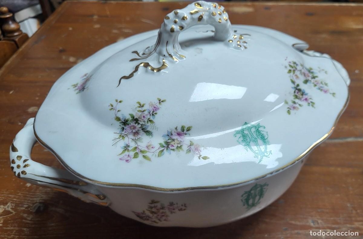 Antig&uuml;edades: ANTIGUA SOPERA CERAMICA PORCELANA LIMOGES FRANCIA
