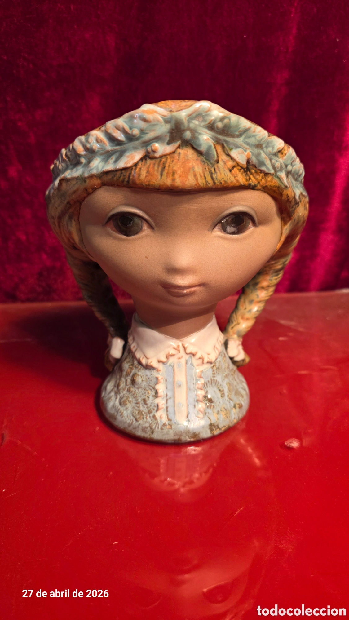 Antig&uuml;edades: Jarron florero porcelana lladro