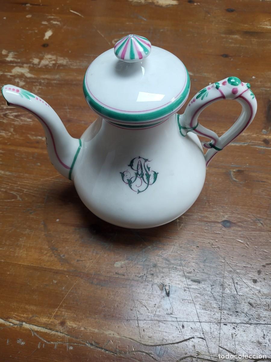 Antig&uuml;edades: ANTIGUA JARRA TETERA LECHERA CERAMICA PORCELANA