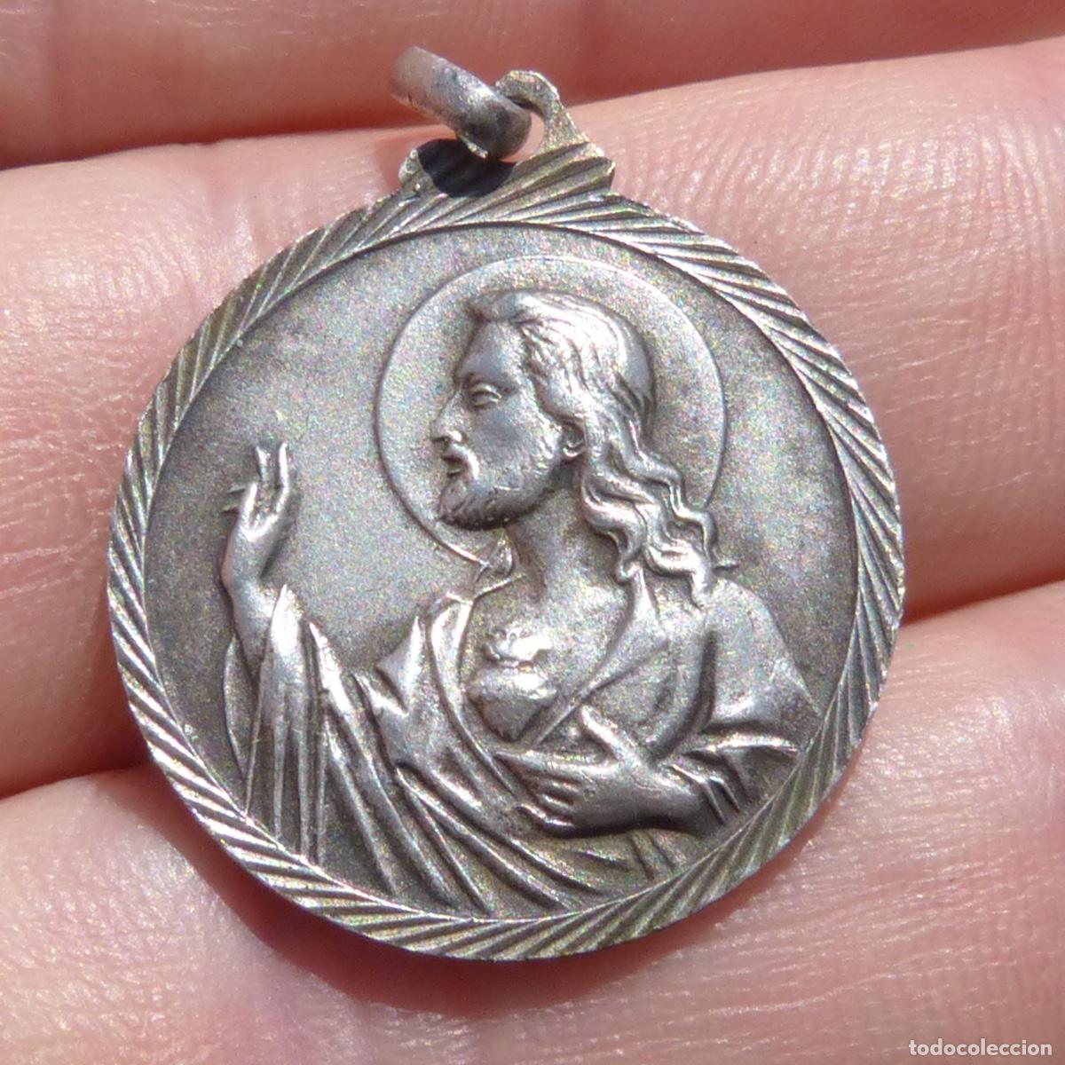 Antig&uuml;edades: Medalla de plata religiosa, 5,64gr, - Foto 3