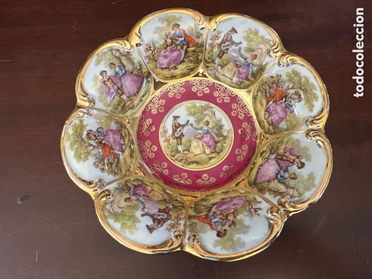 Antig&uuml;edades: PRECIOSO CENTRO DE MESA BOWL DE PORCELANA DE BAVARIA TIRSCHENREUTH