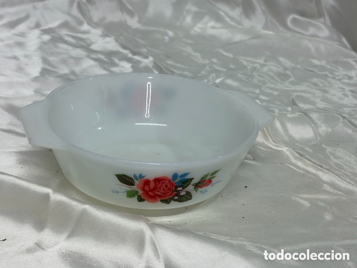 Antig&uuml;edades: Antigua fuente JAJ Pyrex a&ntilde;os 60 16 cm