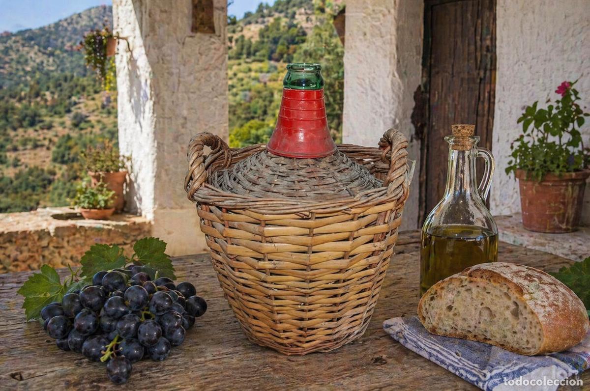 Antig&uuml;edades: Damajuana mimbre zona La Mancha