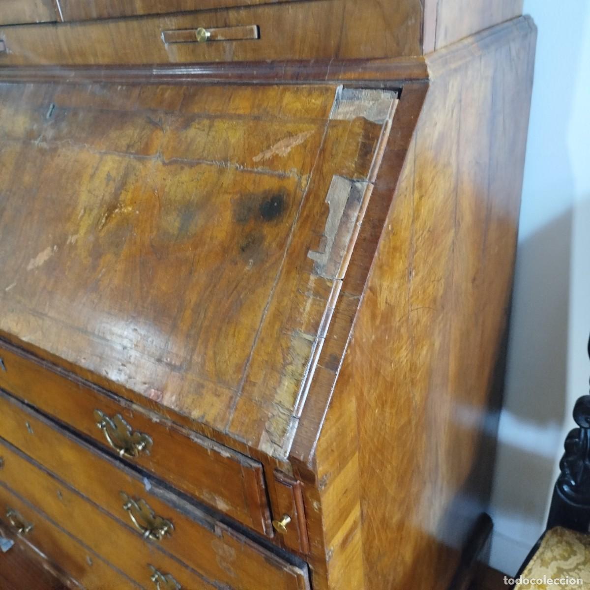 Antig&uuml;edades: ESCRITORIO DE JORGE I CON CABECERA ELEVADA - Foto 5