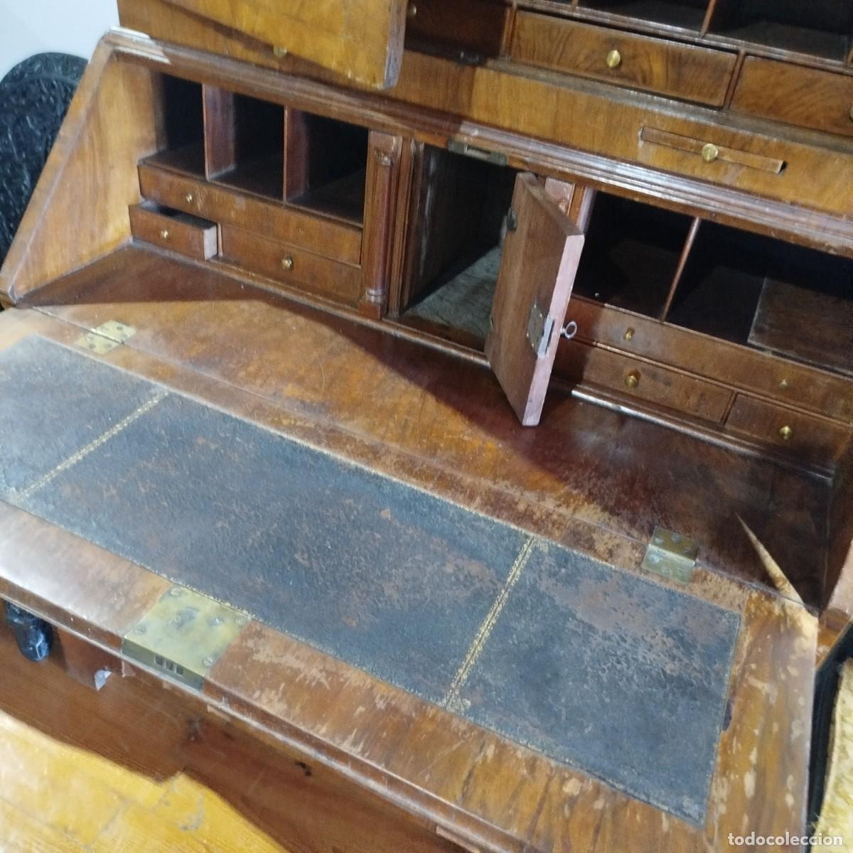 Antig&uuml;edades: ESCRITORIO DE JORGE I CON CABECERA ELEVADA - Foto 14