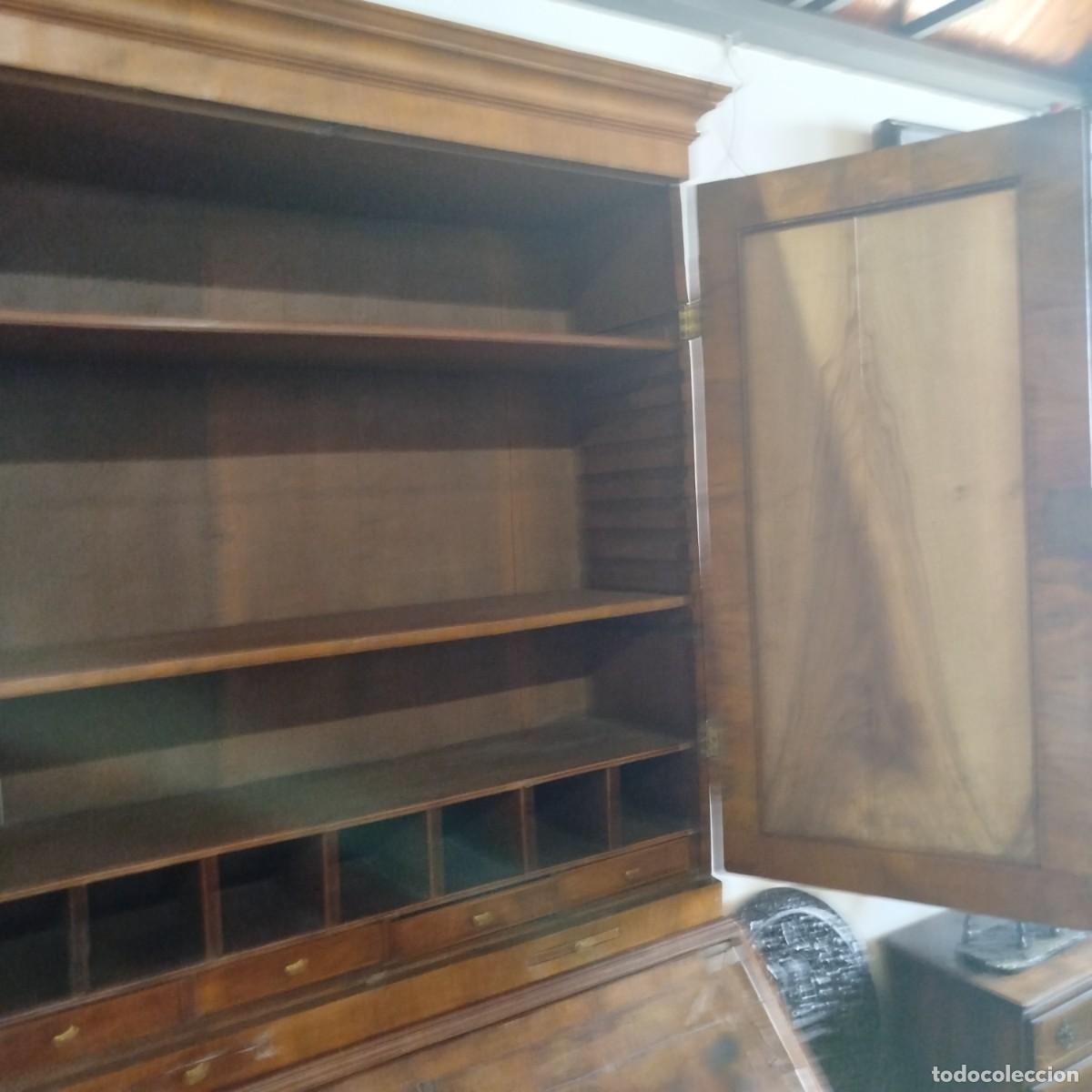 Antig&uuml;edades: ESCRITORIO DE JORGE I CON CABECERA ELEVADA - Foto 17