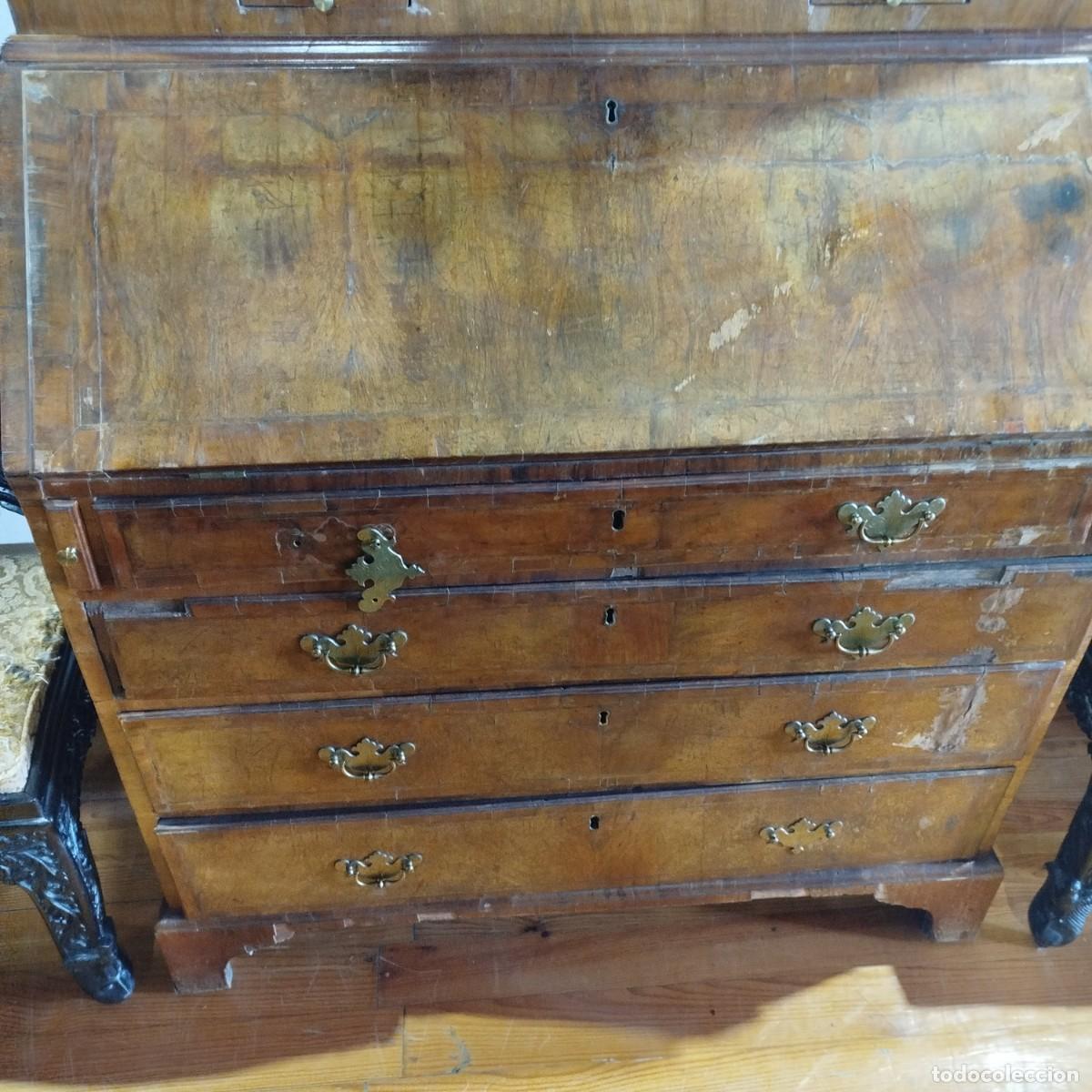 Antig&uuml;edades: ESCRITORIO DE JORGE I CON CABECERA ELEVADA - Foto 19