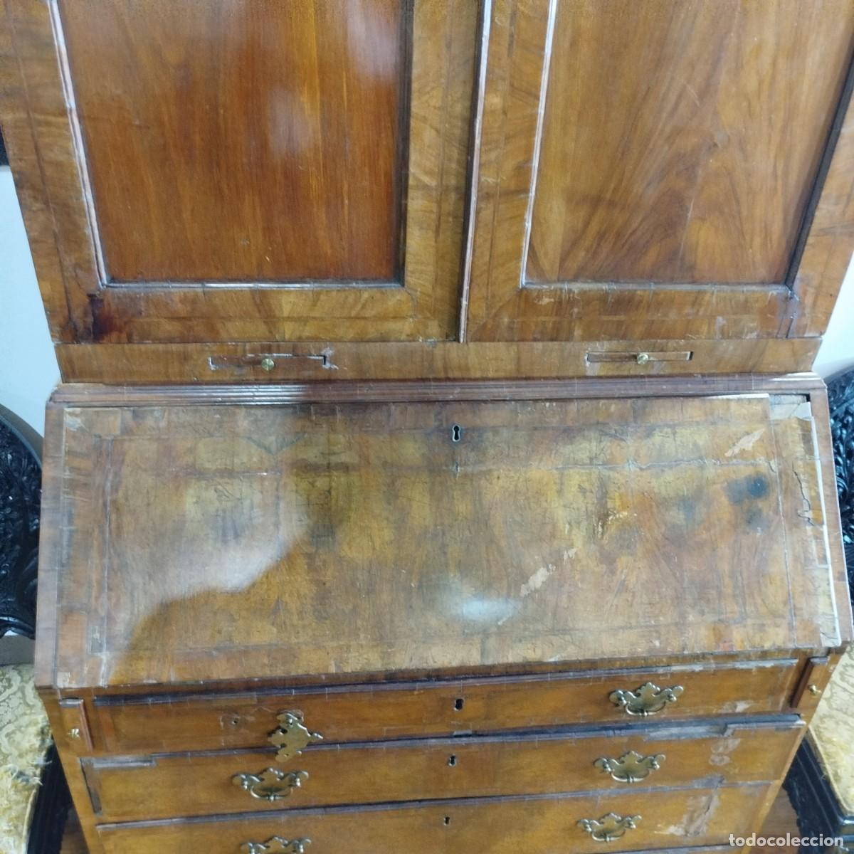 Antig&uuml;edades: ESCRITORIO DE JORGE I CON CABECERA ELEVADA - Foto 20