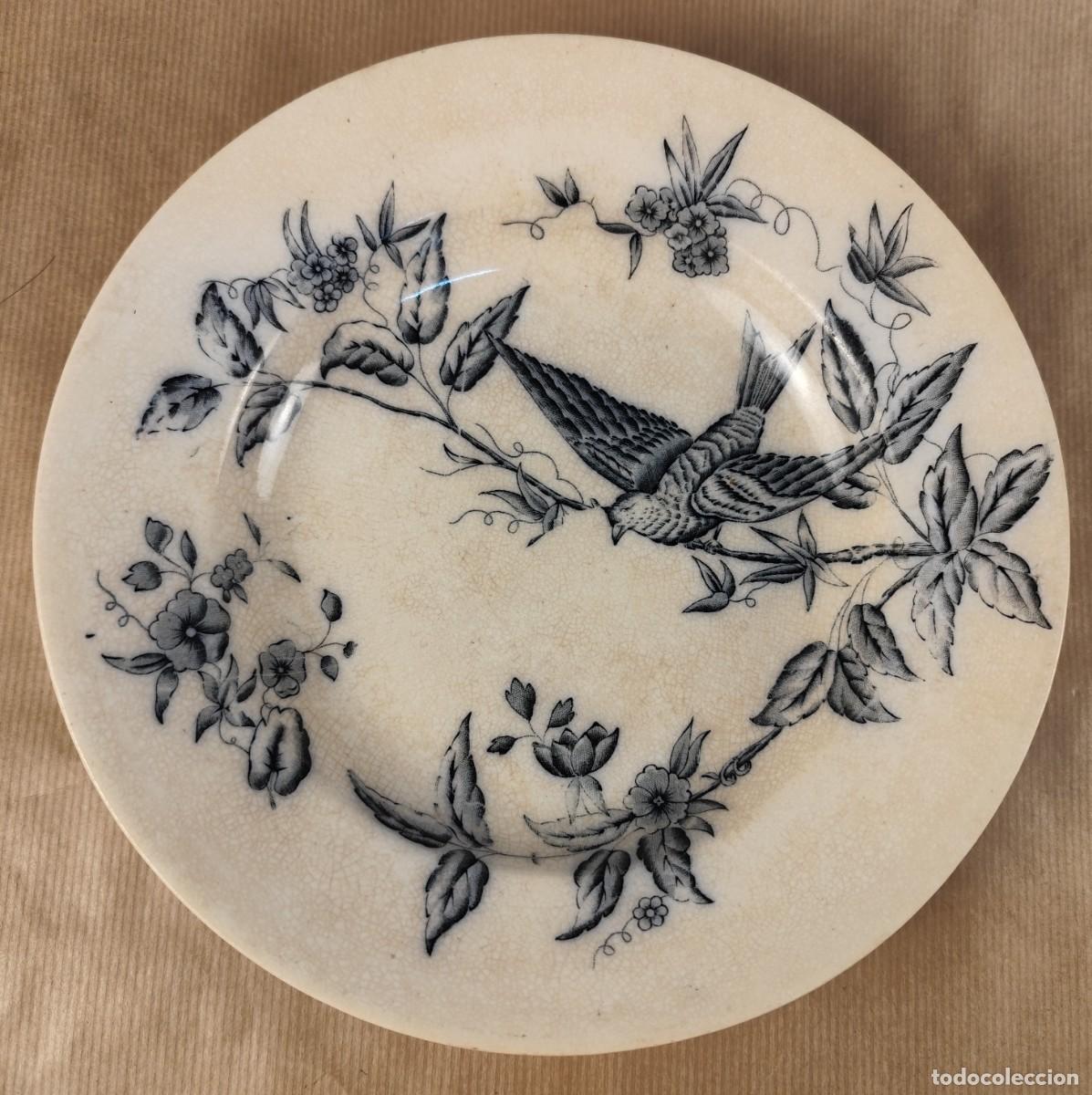 Antig&uuml;edades: Plato de cer&aacute;mica China Opaque