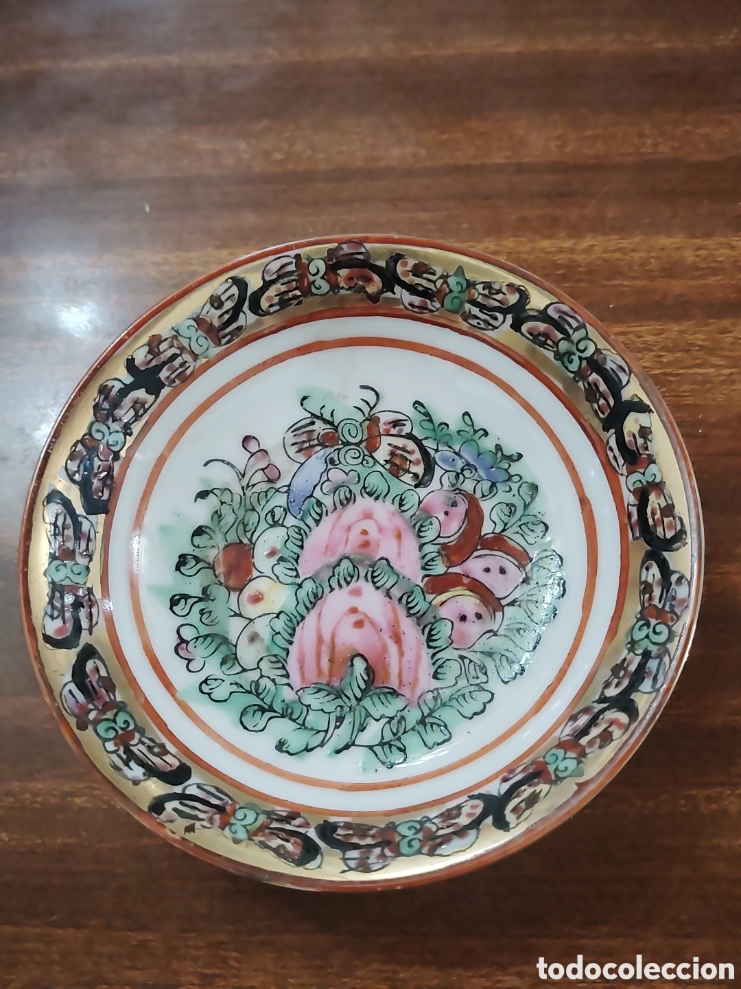 Antig&uuml;edades: PEQUE&Ntilde;O CUENCO.PORCELANA ESMALTADA. FABRICADO EN MACAO