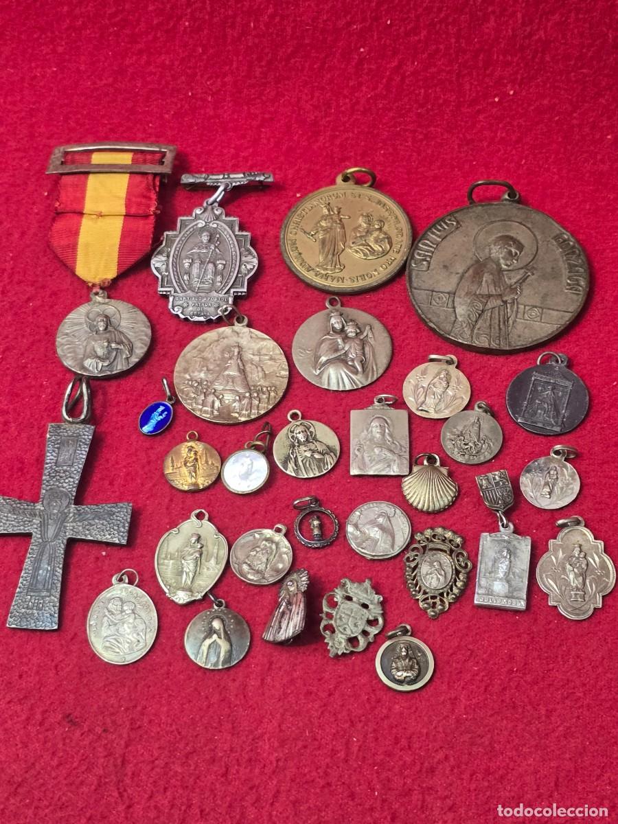 Antig&uuml;edades: LOTE MEDALLAS RELIGIOSAS - Foto 1