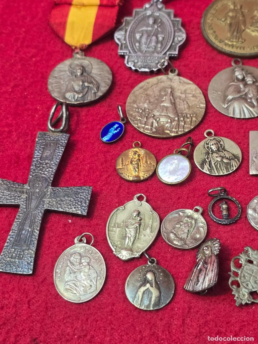 Antig&uuml;edades: LOTE MEDALLAS RELIGIOSAS - Foto 4