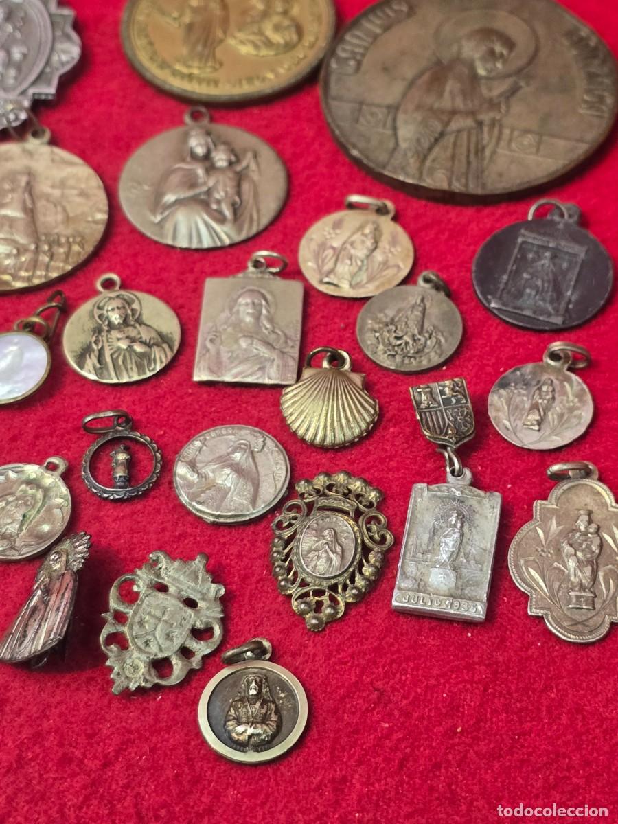 Antig&uuml;edades: LOTE MEDALLAS RELIGIOSAS - Foto 5
