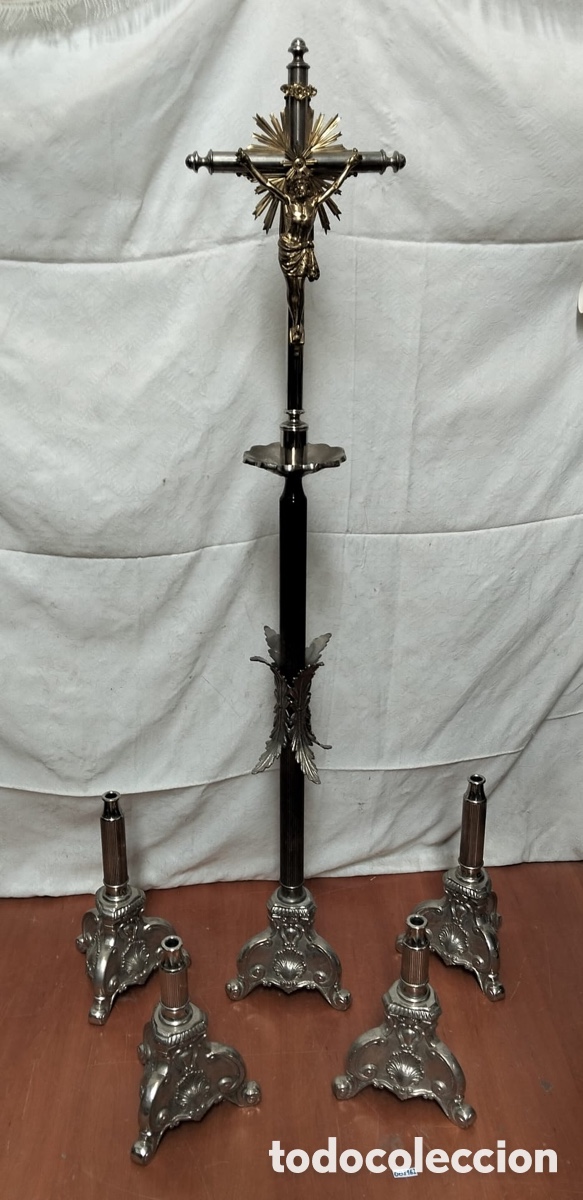 Antig&uuml;edades: orfebrer&iacute;a eclesi&aacute;stica conjunto liturgia - Foto 1